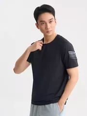 Áo Thun Nam Thể Thao 5S Fashion In Khỏe Khoắn Slimfit ATS25036