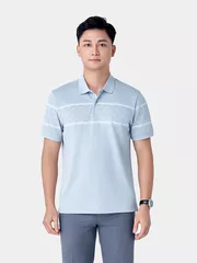 Áo Polo Nam 5S Fashion Họa Tiết Monogram Casual APC24027