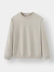 Áo Nỉ Cổ Tròn 5S Fashion Trơn Slimfit ANO23030