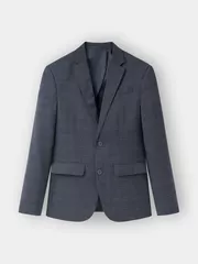 Áo Blazer Nam 5S Fashion Dệt Kẻ Caro Sang Trọng Slimfit ABZ23001