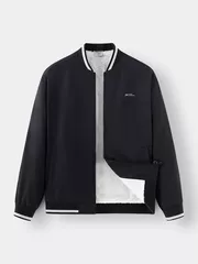 Áo Khoác Bomber Nam 5S Fashion Lót Lông In Logo AKB24017