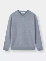 Áo Len Nam Cổ V 5S Fashion Trơn Basic Phom Regular M0ALE25005