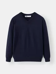 Áo Len Nam 5S Fashion Cổ Tim Trơn Phom Regular ALE24009