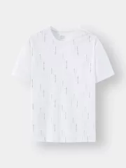 Áo Thun Nam Ngắn Tay 5S Fashion In Họa Tiết Slimfit ATS24158