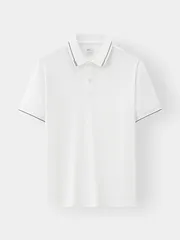 Áo Polo Nam 5S Fashion Bo Dệt Kẻ Phom Regular APC25046