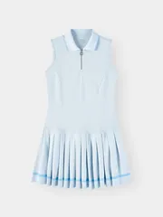Váy Nữ Sát Nách Cổ Khóa 5S Fashion Kiêu Xếp Ly Thời Thượng W0VAY26002