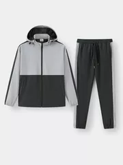 Bộ Quần Áo Gió Có Mũ 5S Fashion Can Phối Slimfit BOG24004