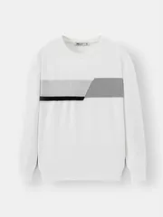 Áo Len Nam 5S Fashion Dệt Họa Tiết Slimfit ALE24010