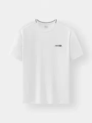 Áo Thun Nam Ngắn Tay 5S Fashion Dệt Bo Cổ Hiệu Ứng ATS25003