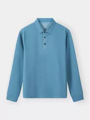 Áo Polo Nam Dài Tay 5S Fashion Phom Slimfit Vải Hiệu Ứng M0APD25003