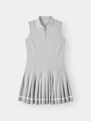 Váy Nữ Sát Nách Cổ Khóa 5S Fashion Kiêu Xếp Ly Thời Thượng W0VAY26002