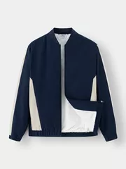 Áo Khoác Bomber Nam Lót Lông 5S Fashion Can Phối Slimfit AKB24012