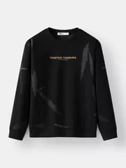 Áo Nỉ Nam Thu Đông Họa Tiết 5S Fashion Phom Casual ANI24005