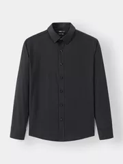 Áo Sơ Mi Nam Dài Tay 5S Fashion Màu Đen Slimfit SMD23192