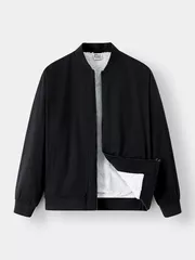 Áo Khoác Bomber Nam 5S Fashion Lót Lông Dày Dặn AKB24034