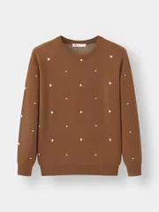 Áo Len Họa Tiết Tam Giác Nhỏ 5S Fashion Slim Fit ALO23006