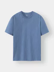 Áo Thun Nam Ngắn Tay 5S Fashion In Họa Tiết Slimfit ATS24158