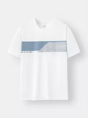 Áo Thun Nam Ngắn Tay 5S Fashion In Graphic Phom Casual ATS25028