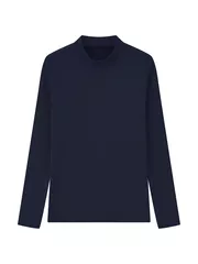 Áo Giữ Nhiệt Nữ HEAT-TECH Extra-warm 5S FASHION Cổ 3 Phân Lót Bông Nỉ W0AGN25011