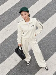 Set Bộ Nỉ Khóa Nữ SOFT EDGE 5S FASHION Phối Line Hiện Đại WBNK26018