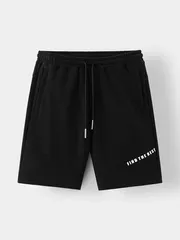 Quần Short Nam Casual 5S Fashion Cotton In Chữ QSC25003