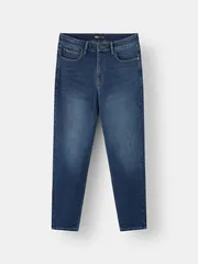 Quần Jean Nam 5S Fashion Phom Slimfit Chần Chỉ Nổi M0QJE25009