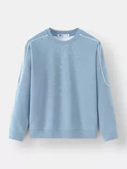 Áo Nỉ Nam Phối Line 5S Fashion Phom Slimfit BANI24020