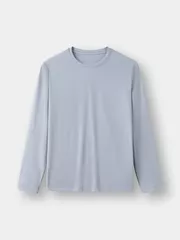 Áo Thun Nam Dài Tay Cổ Tròn 5S Fashion Regular Fit ATO23014