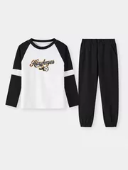 Bộ Thun Dài Bé Trai 5S Fashion Mặc Nhà Thoải Mái BBDAI25004