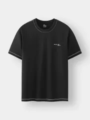 Áo Thun Nam Ngắn Tay 5S Fashion Đường Chần Chỉ ATS24051