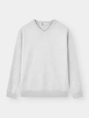 Áo Len Nam Cổ V 5S Fashion Trơn Basic Phom Regular M0ALE25005