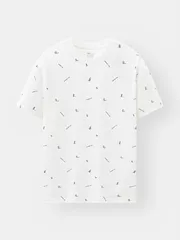 Áo Thun Nam 5S Fashion Họa Tiết Phom Slimfit ATS25057