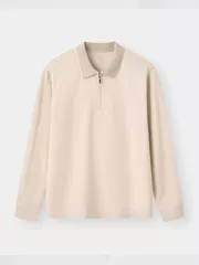 Áo Polo Nam Dài Tay 5S Fashion Cổ Khóa Cao Cấp M0APD25002