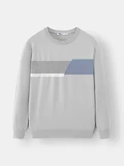 Áo Len Nam 5S Fashion Dệt Họa Tiết Slimfit ALE24010