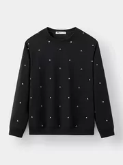 Áo Nỉ Cổ Tròn 5S Fashion In Tràn Slimfit ANO23028