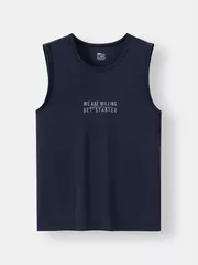 Áo Sát Nách Nam 5S Fashion In Chữ Phom Slimfit ASN24002