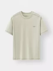 Áo Thun Nam Ngắn Tay 5S Fashion Chần Chỉ Phong Cách ATS25001