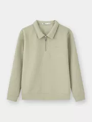 Áo Nỉ Cổ Khóa Nam 5S Fashion Họa Tiết Chữ Thêu M0ANI25010