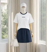 Bộ Thun Nữ Ngắn Tay EASY CASUAL 5S Fashion In Chữ WBTS26004