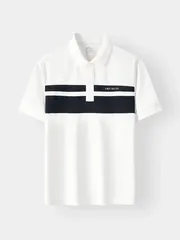 Áo Polo Nam INFINITY STRIPE 5S Fashion Can Phối Kẻ Phom Slimfit M0APC26077