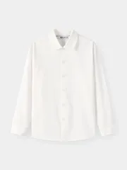 Áo Sơ Mi Bé Trai 5S Fashion Trơn Phom Regular B0ASM26005