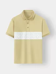 Áo Polo Nam 5S Fashion Họa Tiết Casual Fit APC24044