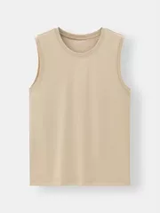 Áo Tanktop Nam 5S Fashion Trơn Basic Regular ASN25003