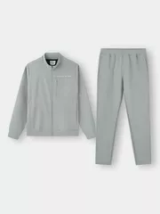 Set Bộ Nỉ Khóa Nam Cổ Trụ 5S Fashion Dệt Hiệu Ứng Phom Slimfit MBNK25020