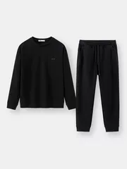 Bộ Quần Áo Nỉ Nam 5S FASHION Trơn Basic Phom Slimfit BNI24025