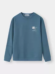 Áo Nỉ Nam 5S FASHION Vải Cao Cấp In Basic Slimfit M0ANI25007