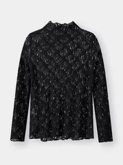 Áo Thun Ren Bé Gái Dài Tay 5S Fashion Cổ Bèo G0ATH25005