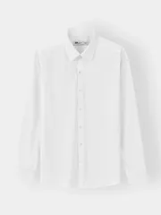 Áo Sơ Mi Nam Dài Tay Màu Trắng 5S Fashion Phom Slimfit M0ASM25065