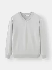 Áo Len Nam 5S Fashion Cổ Tim Trơn Phom Regular ALE24009