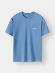 Áo Thun Nam Ngắn Tay 5S Fashion Đường Chần Chỉ ATS24051